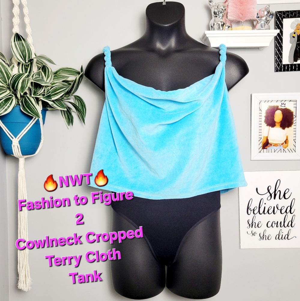 🔥NWT FTF 2X Cowlneck Terry Tank